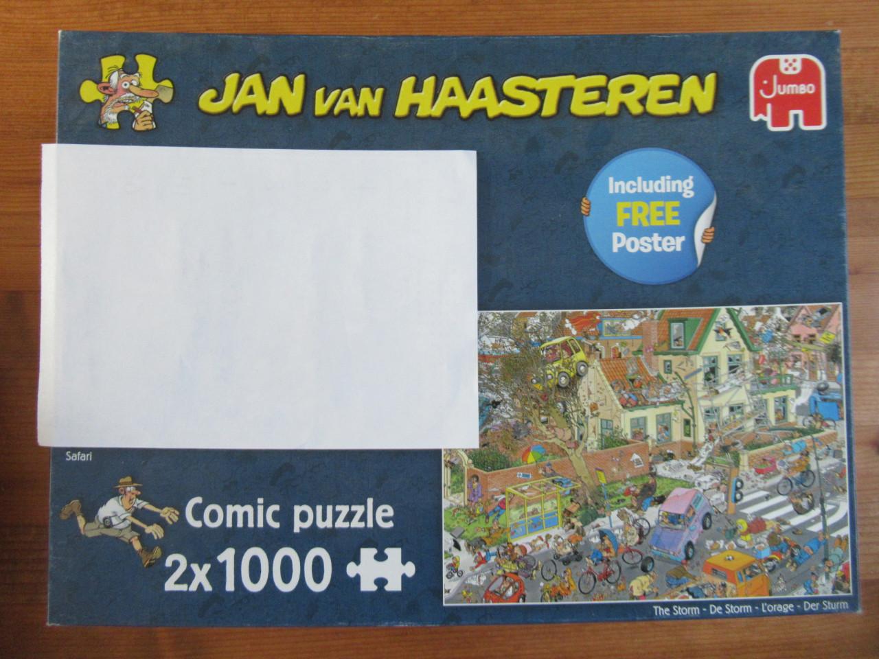 Leuke volledige Van Haasteren puzzel van 1000 stukjes, zo goed als nieuw