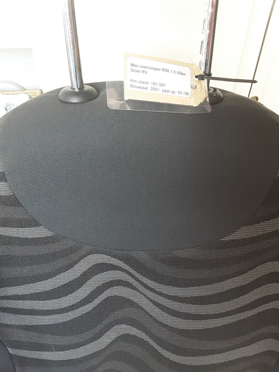 Stoel voor Mini Cooper one R50