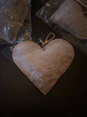 Sleutelhanger Koeienhuid Hart