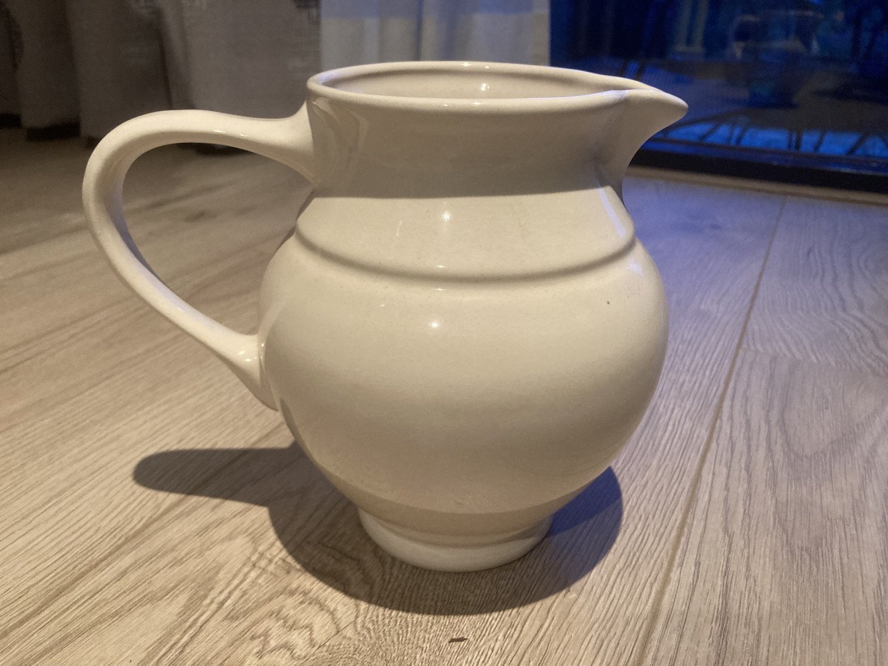 Vintage Melkkan met 4 bekers