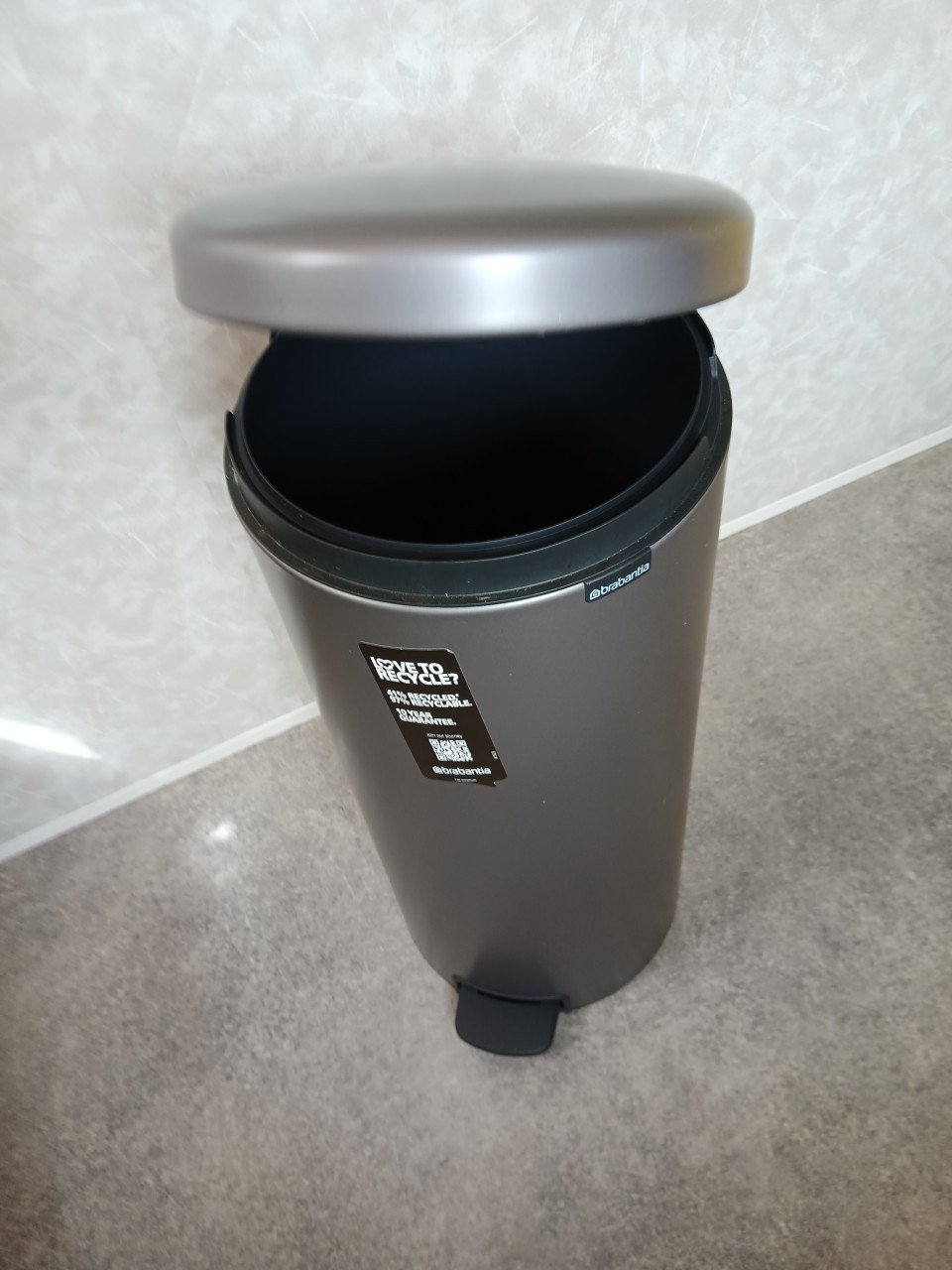 Prullenbak 30 liter Brabantia