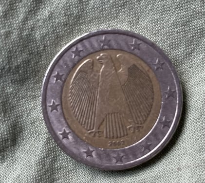 4 2 euromunt Duitsland Arend 2002 Zeldzame.  J
