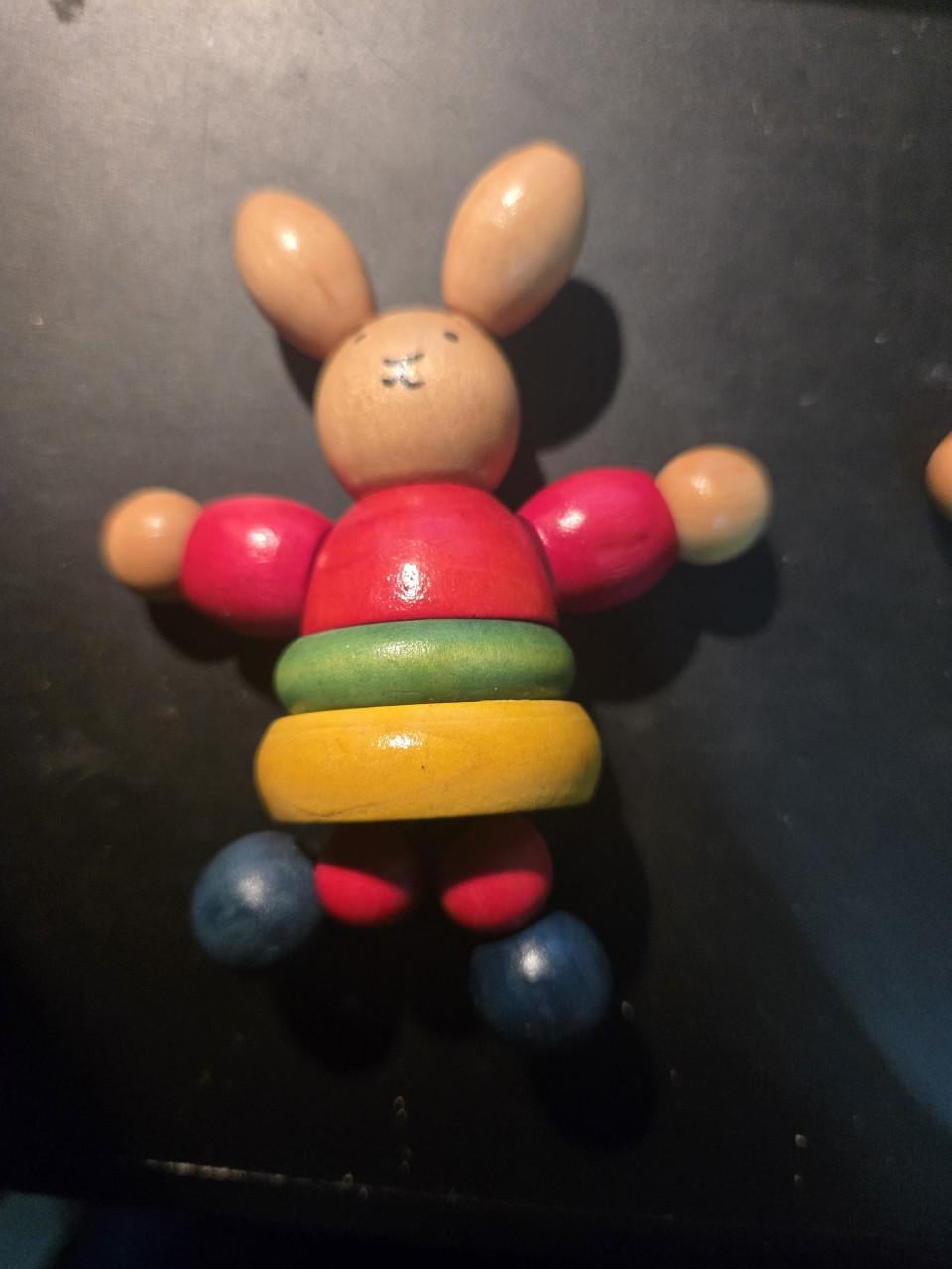 3 hele leuke houten poppetjes. 8-10 cm