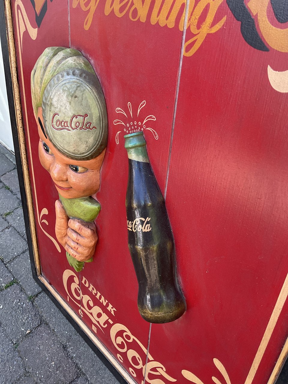 Houten Coca Cola pubbord