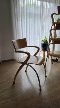 4x vintage design eetkamer stoelen "Can Can" van Komplot Design