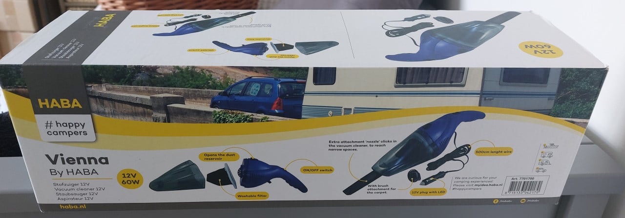 Vienna 12V stofzuiger voor camper