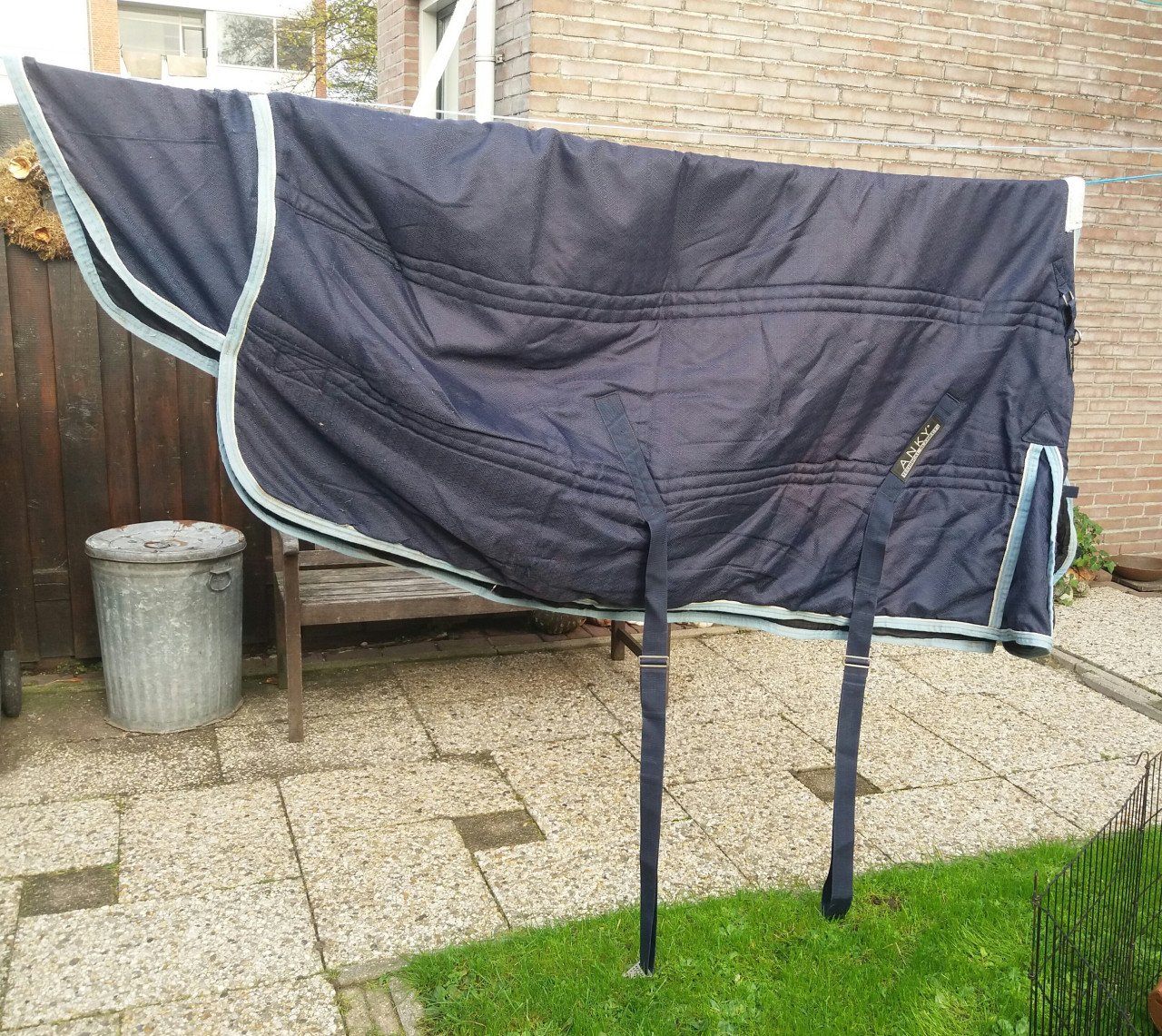 Anky deken blauw 215