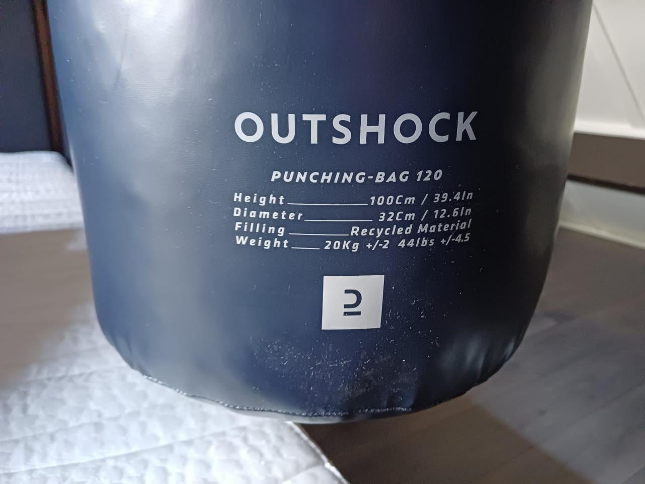 Bokszak Outshock Punching-bag 120 blauw