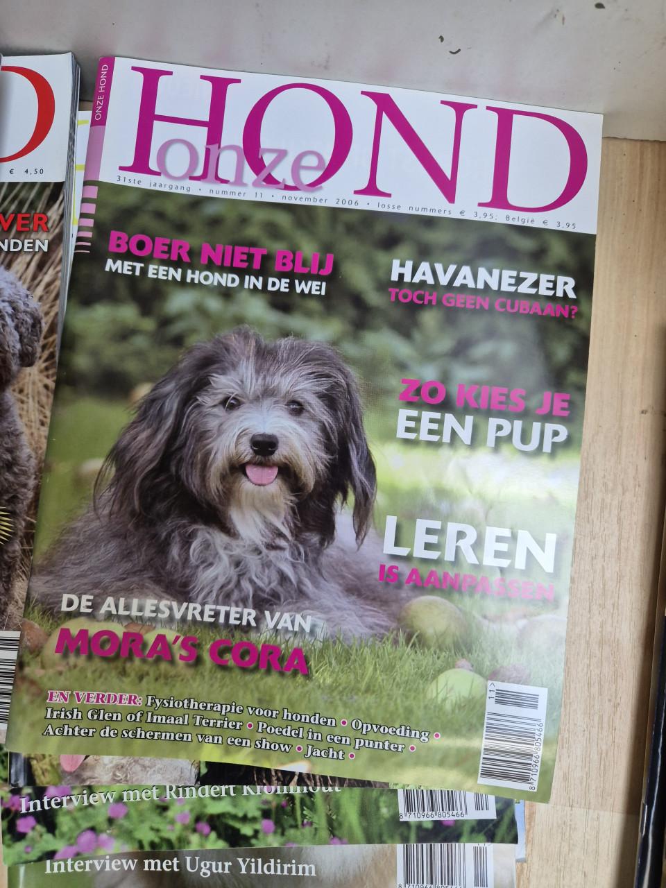Diverse jaargangen van het mooie glossy maandblad de onze hond