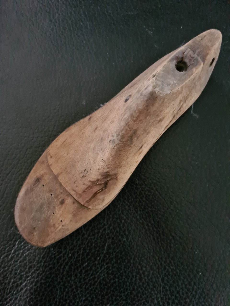 Antiek houten schoen mal / leest