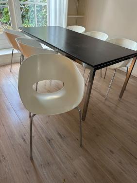 6 originele Sintesi Orbit Large designstoelen - wit - Italië