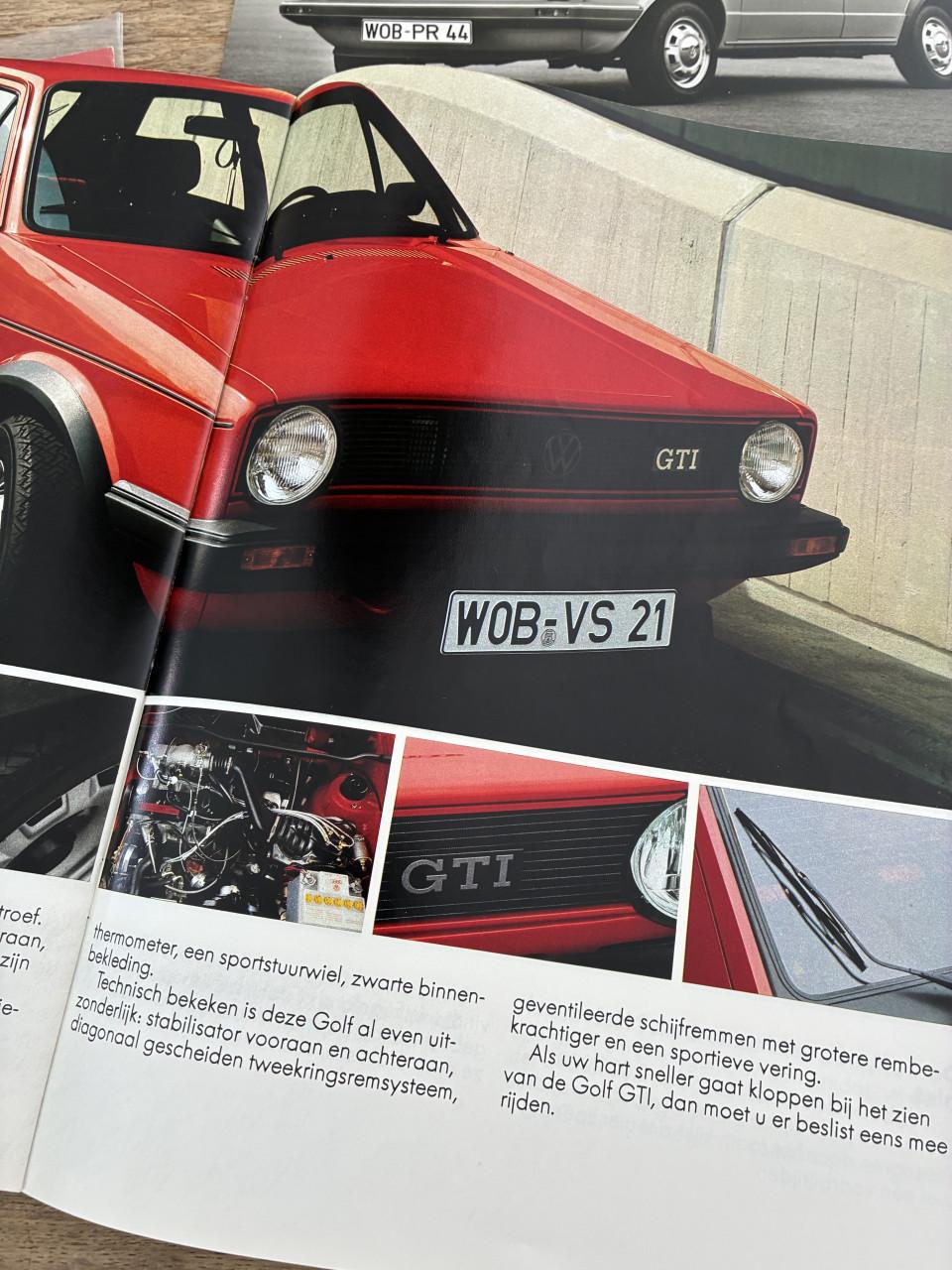 VW Golf I brochure etc