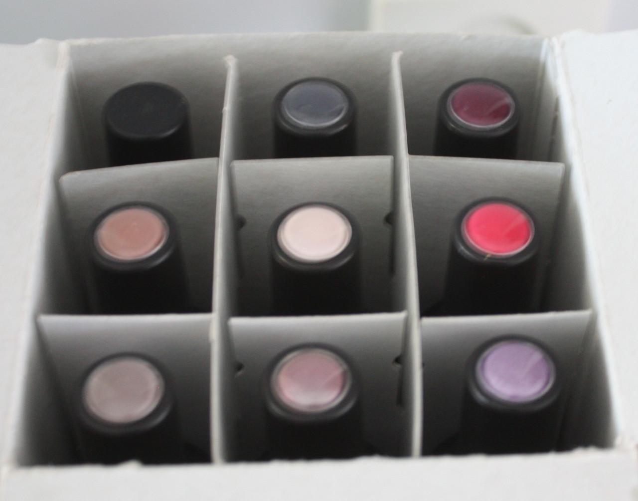 Set van 9 potjes pink geilac diverse kleuren