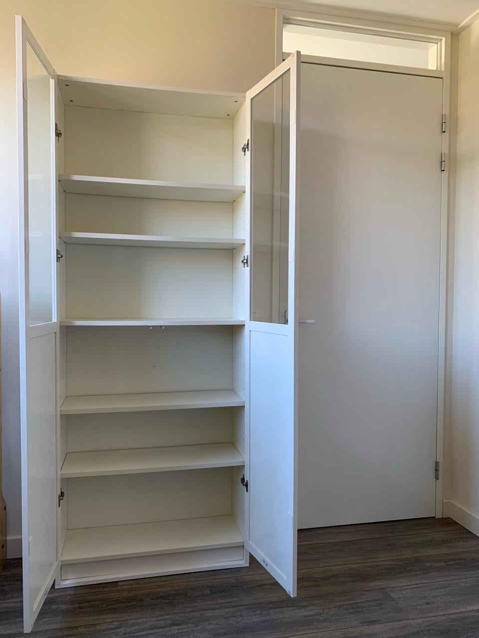 IKEA kast BILLY / OXBERG Boekenkast paneel-/vitrinedeuren