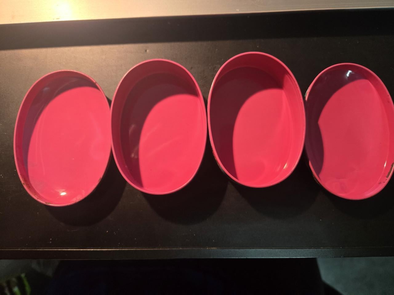 2 vrolijke ovale blikjes Oilily 8.5x6cm