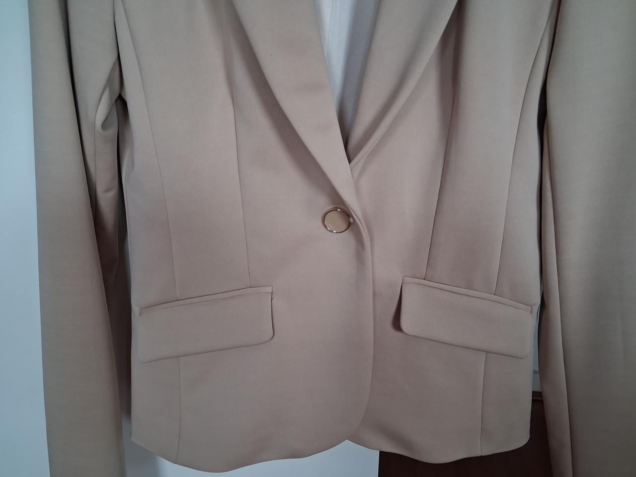 Dames blazer cremekleur