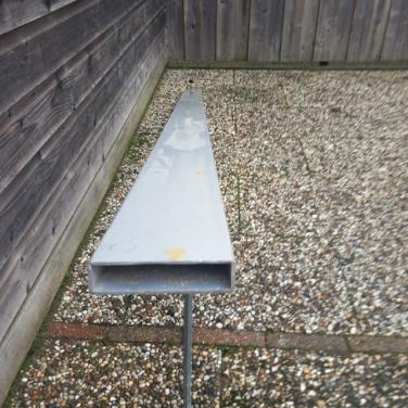 Kokerprofiel aluminium 100x25 lang 2.40 meter