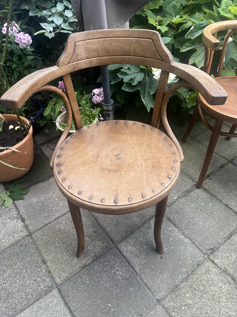 Vintage Thonet bistro stoelen 2