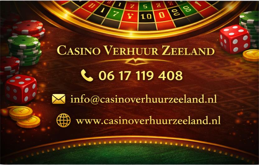 Huur je eigen Casino met croupiers!