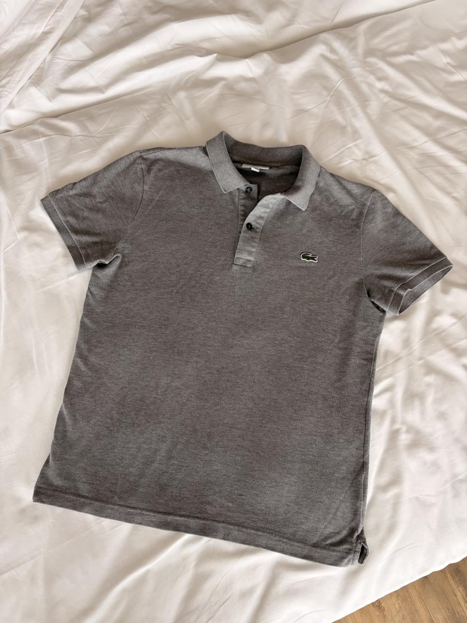Lacoste Slim Fit Polo Grijs Heren M