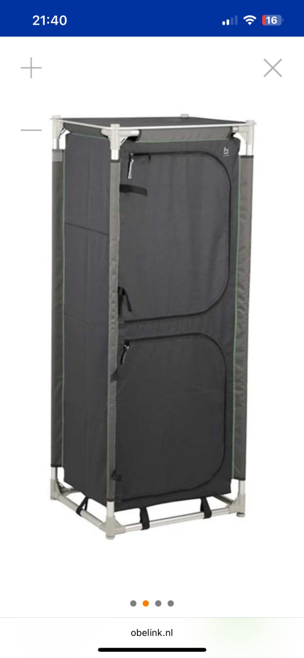 Bo-Camp Emerald hoge camping kast