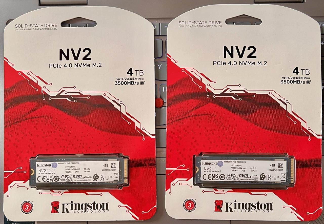 Kingston SSD NV2 NVMe M.2 (4TB)