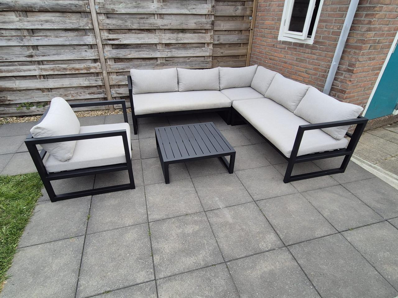 Compleet Aluminium Loungeset (Bezorging mogelijk)