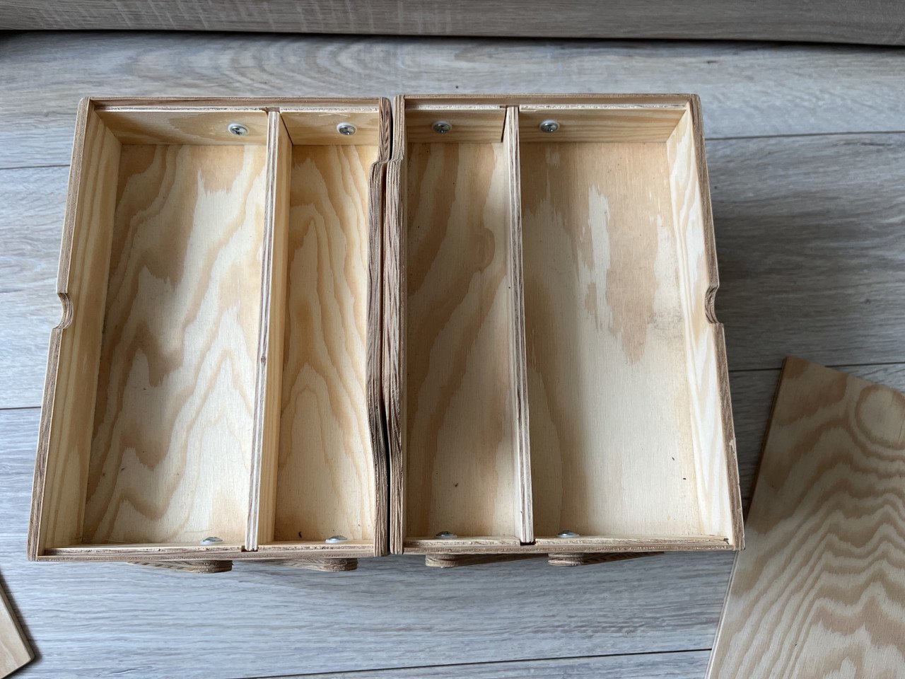 Houten opbergkist