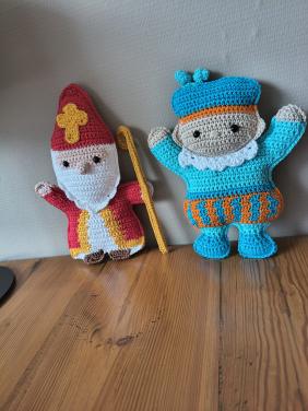 Gehaakte Sint en Piet
