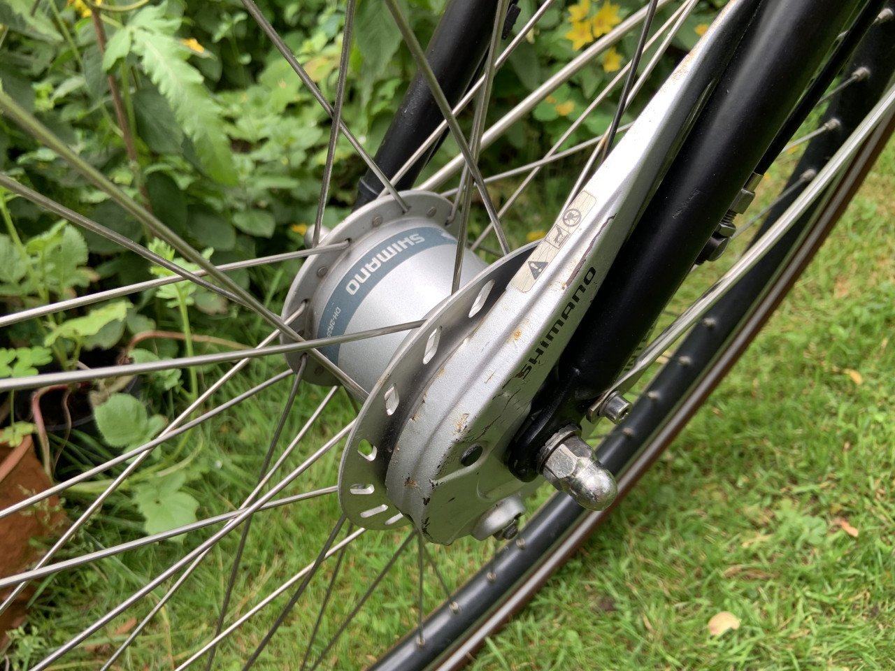Herenfiets Sparta Matt Black 61 cm 5 speed / rollerbrakes/ verlichting.
