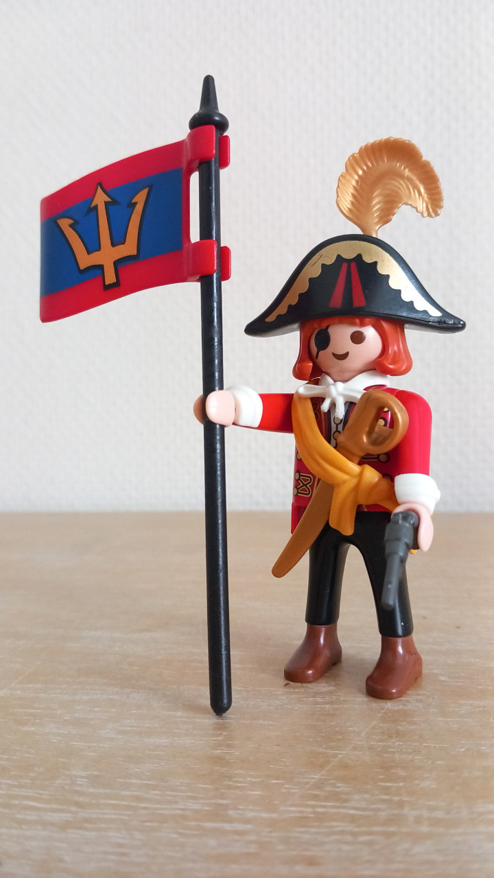 Playmobil piraat met vaandel en zwaard setnr 4690