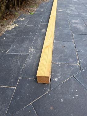 Paal douglas 7,5x7,5x300cm