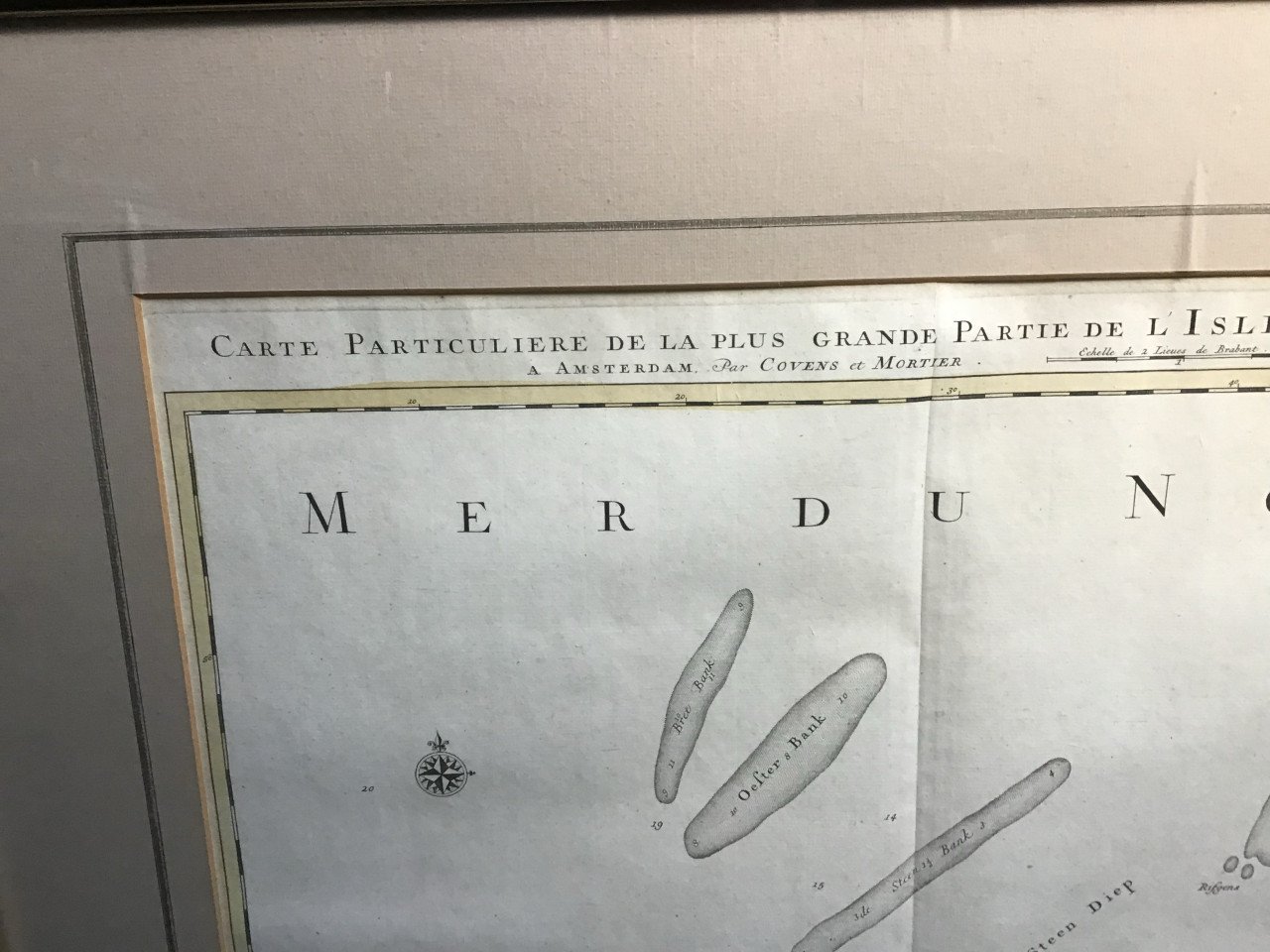 Antiek kopergravure uit 1748