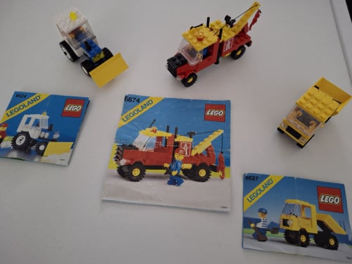 3 vintage Lego sets: voertuigen