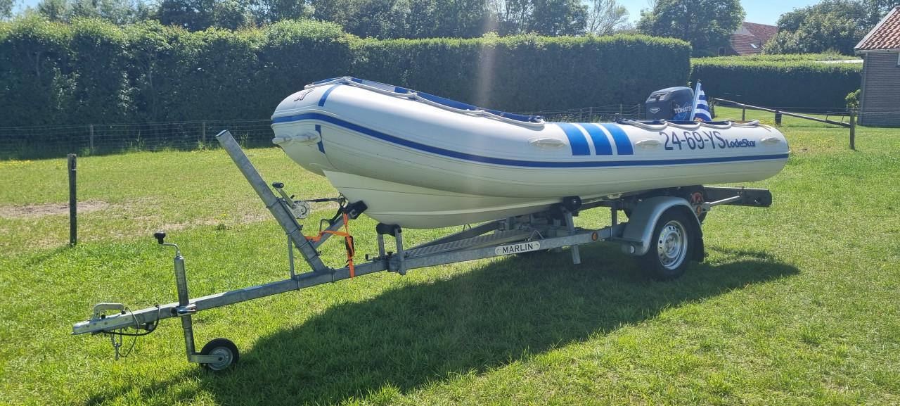 Lodestar RIB 410 met Tohatsu 25 pk & Marlin trailer