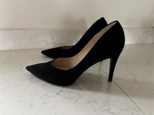Pumps zwart suede - maat 8 - Peter Kaiser