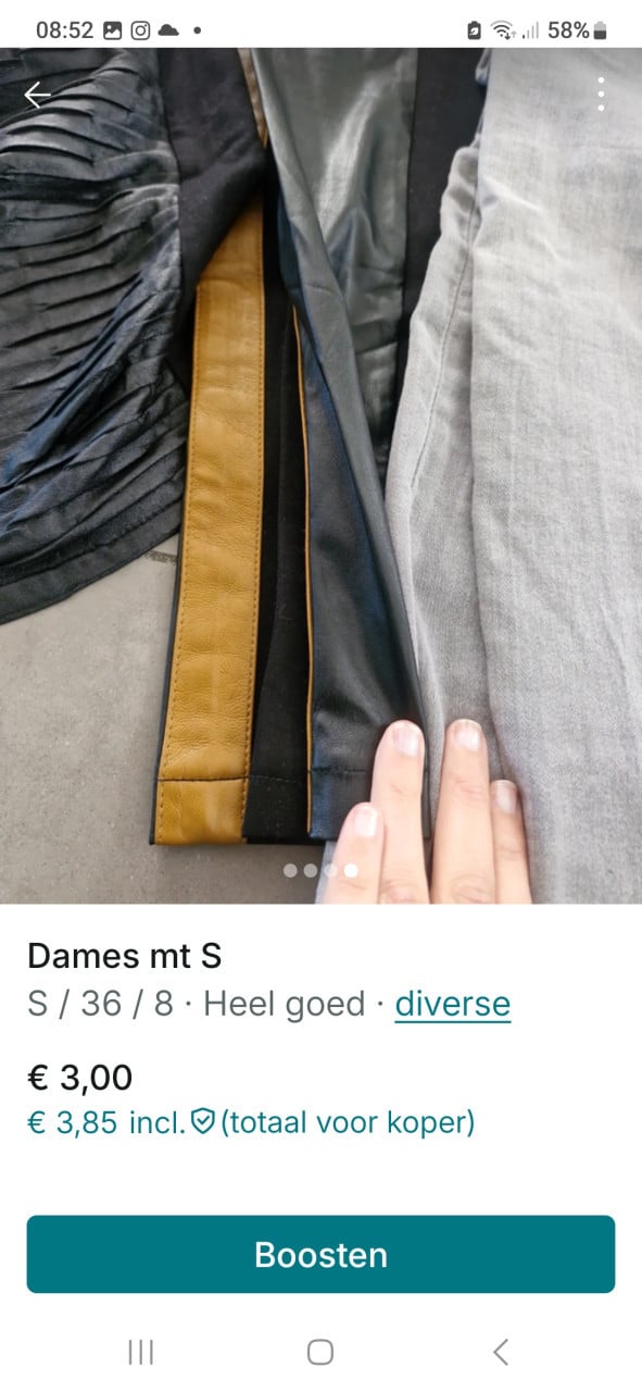 Dameskleding mt S
