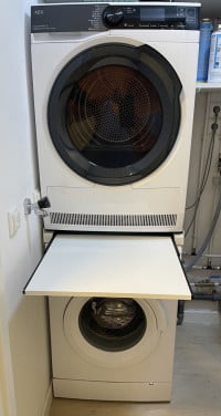 Stapelkit, Tussenstuk wasmachine en droger