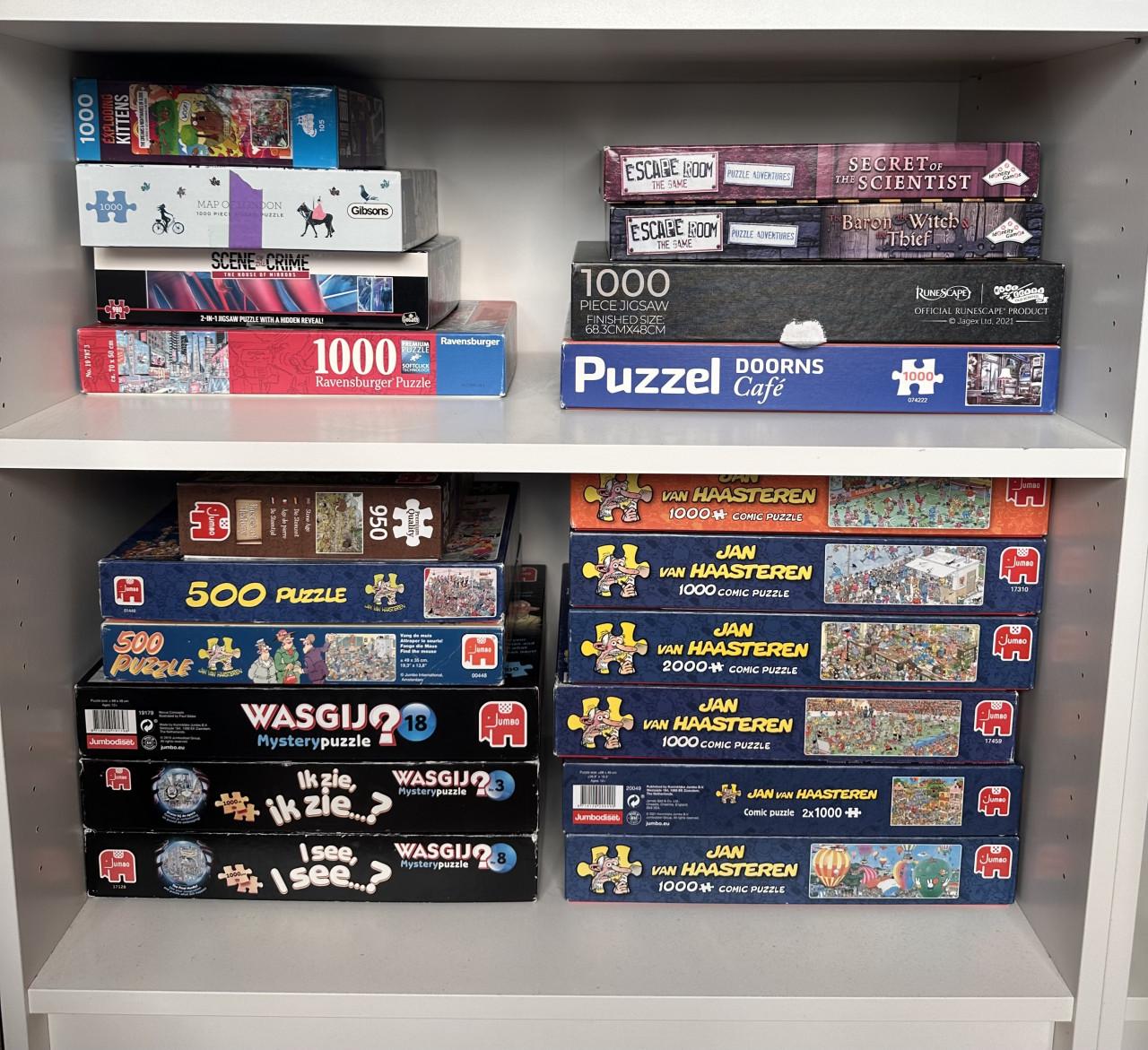 Puzzel verzameling ruim 20.000 stukjes