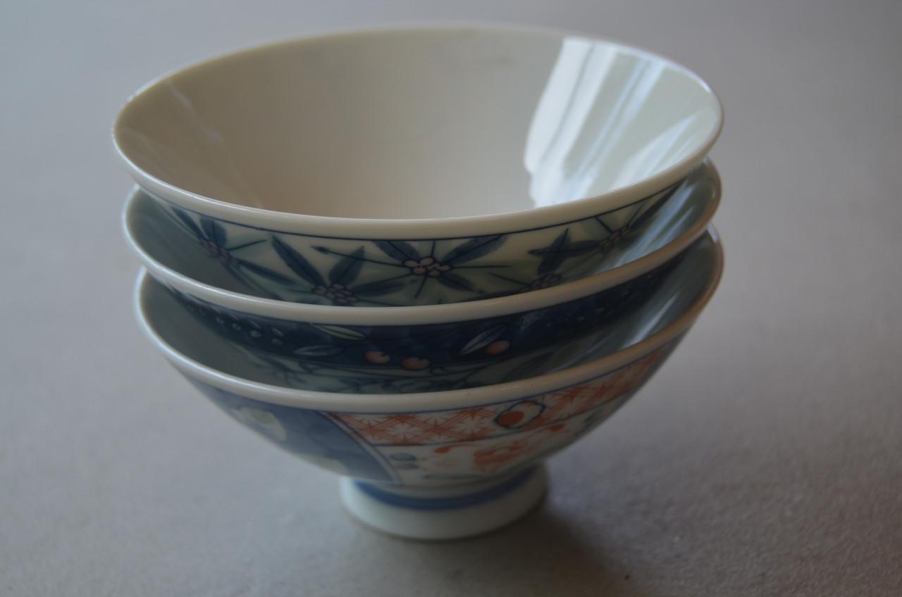 5 Prachtige Chinese rijstkommen ipst! 3 Decors.
