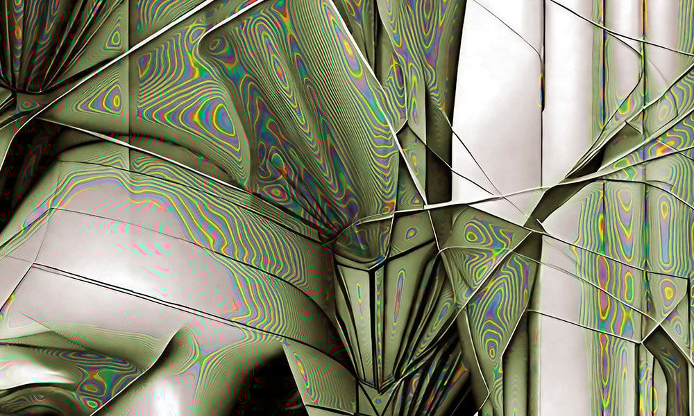 " Glance " Unieke editie 1/1 - Digitaal schilderij / Giclee - Formaat 60x60