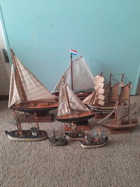 Partij model zeilbootjes