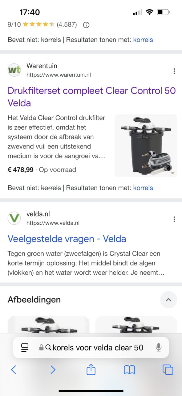 Te koop velda druk filter set velda clear control 50  plus pomp 6000