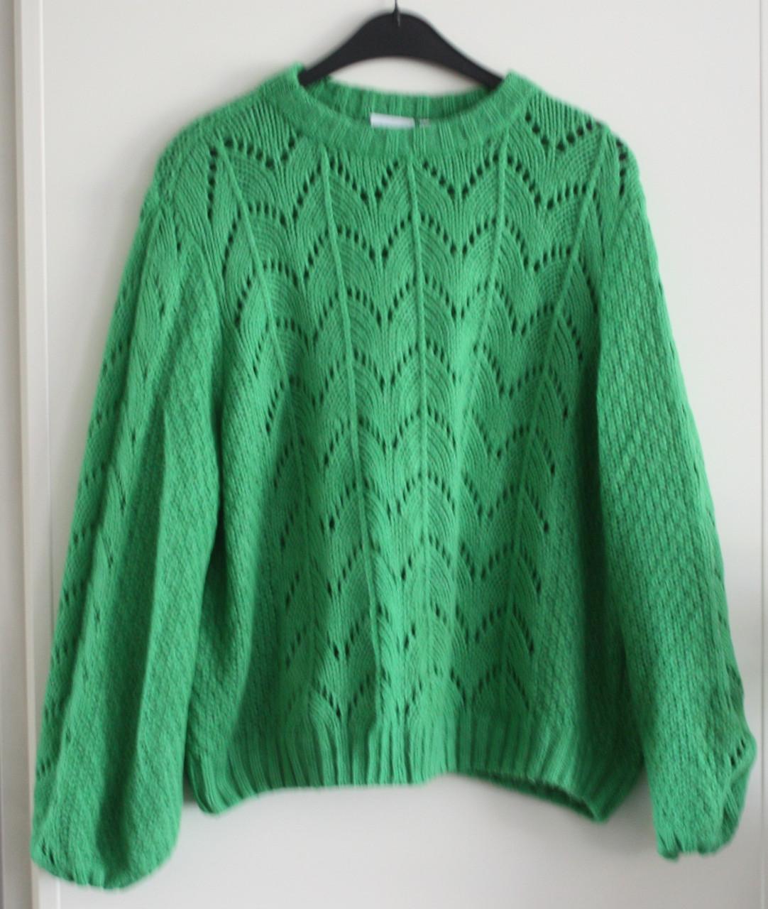 Groen gebreide trui  maar xxl