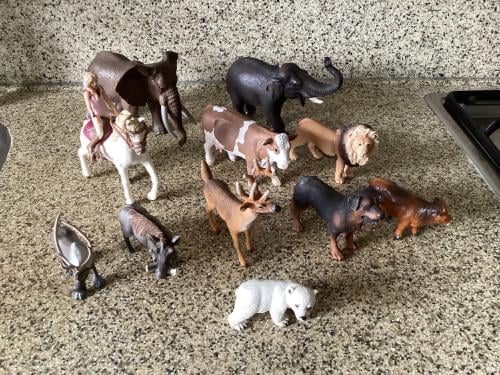 Verschillende dieren van het merk: Schleich.     Bully/Bullyland.
