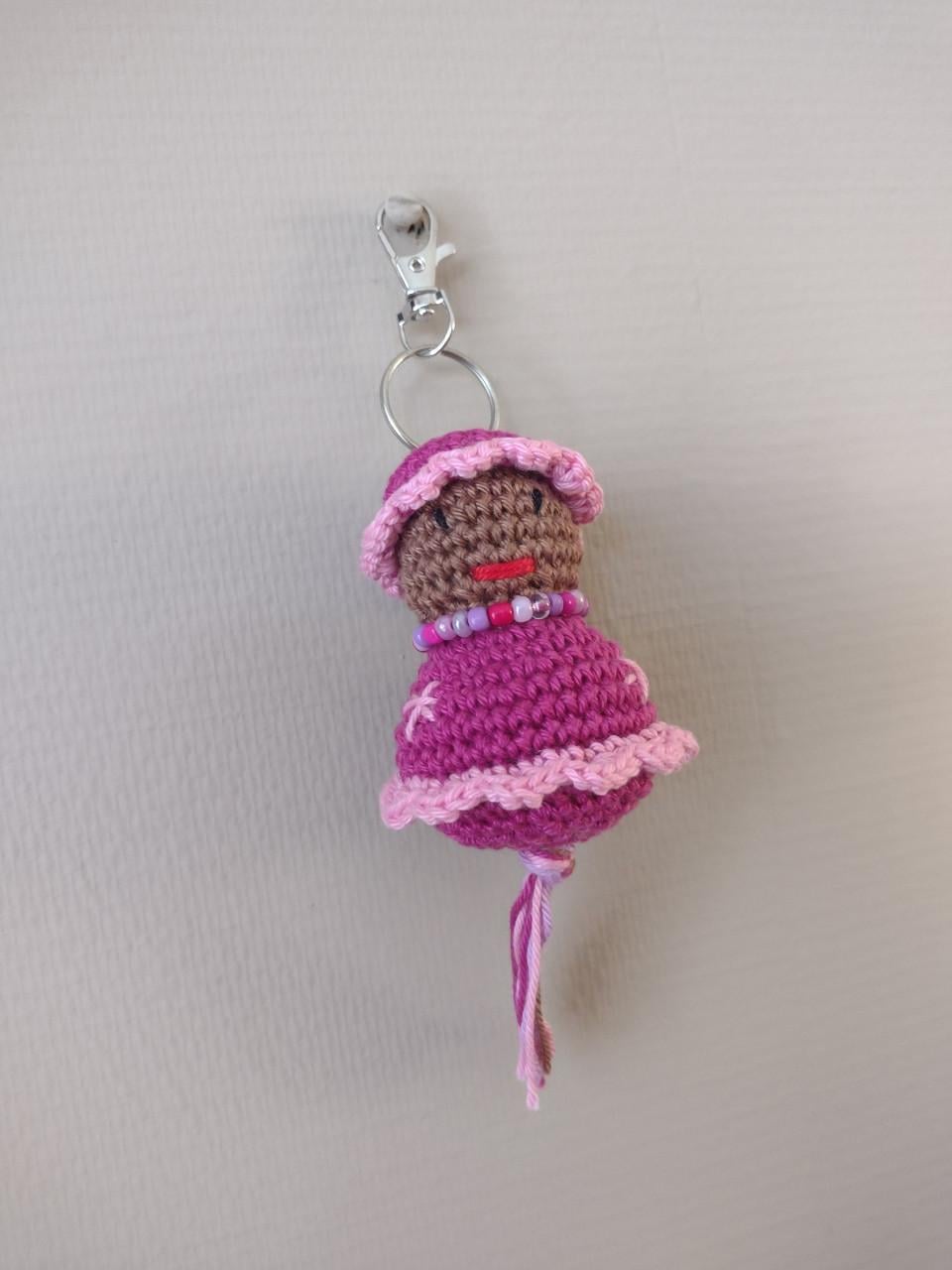 Gehaakte sleutelhanger poppetjes