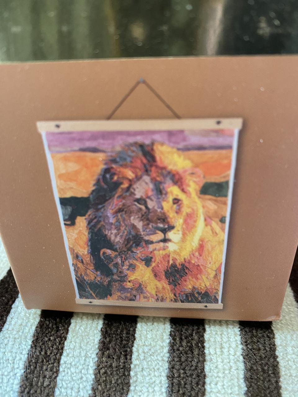 Leeuw- schilderij-Paint by number