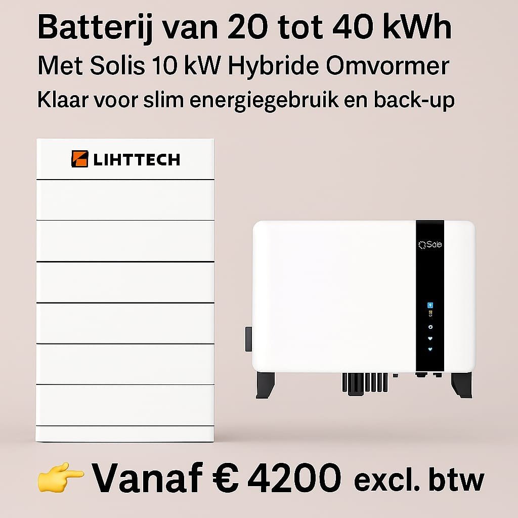 Thuisbatterij ? solis s6 10 kw hybride omvormer  met 20 kwh thuisbatterij