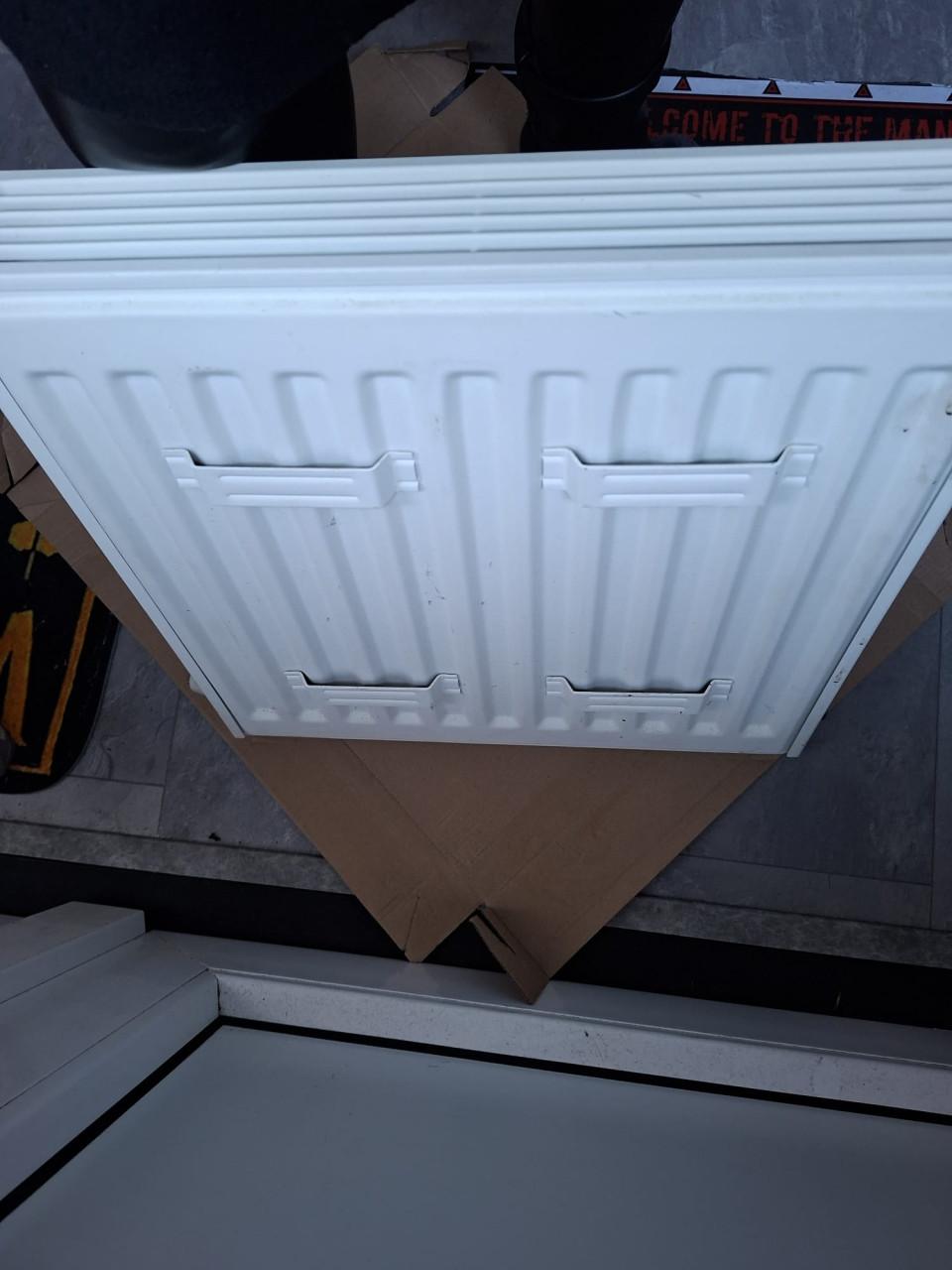 Vasco Flatline radiator 40x40cm S600 White Fine Texture