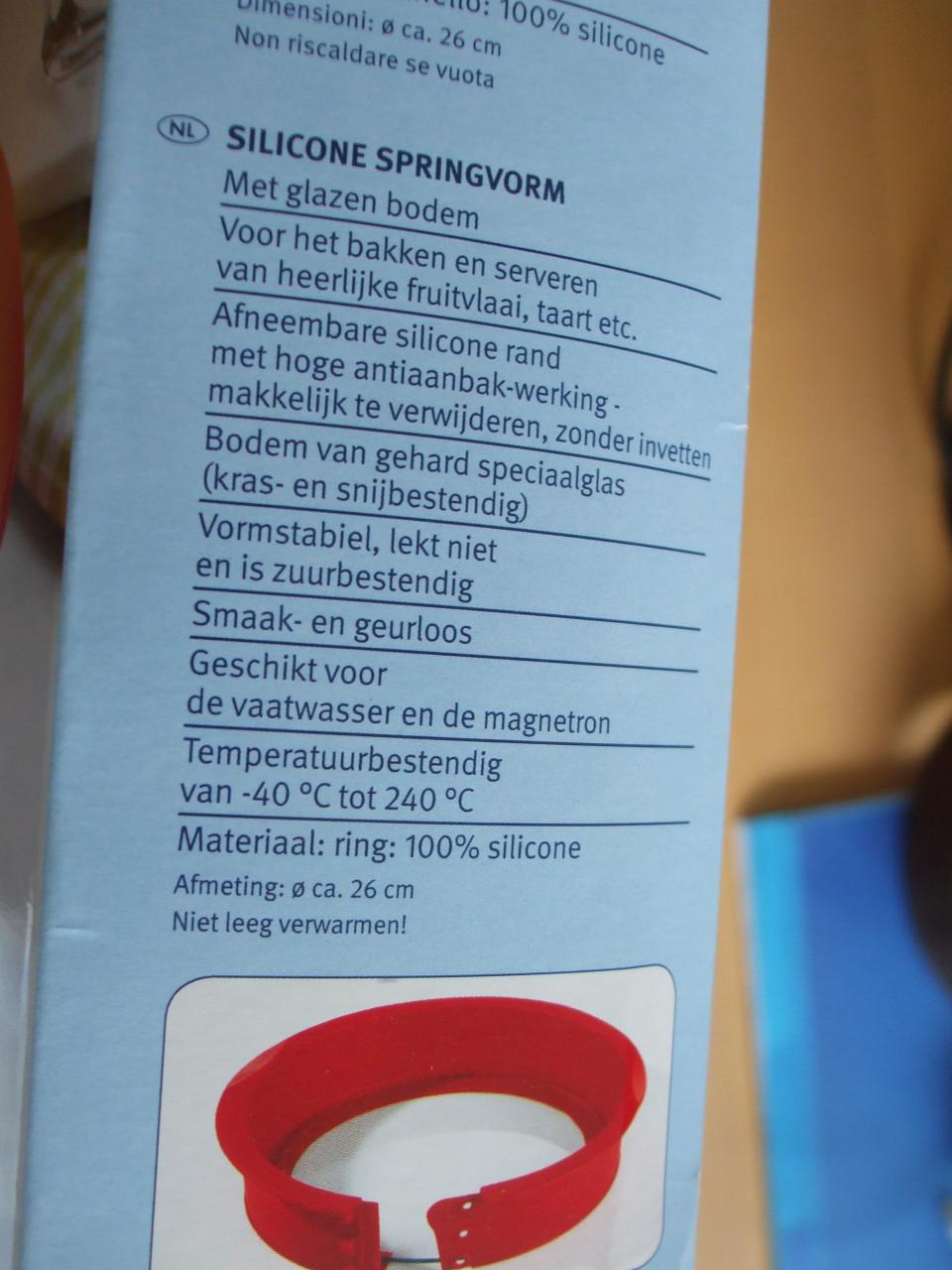 Te koop silicone bakvorm.(nieuw).